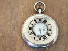 TASCHENUHR SAVONETTE AUS SILBER 46.5 MM LÄUFT 