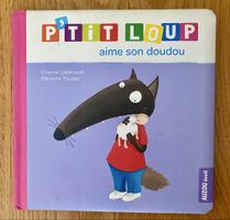 Livre pour enfants P'tit Loup aime son doudou en français