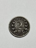 Pièce de monnaie 2 Ore 1891, collection numismatique rare