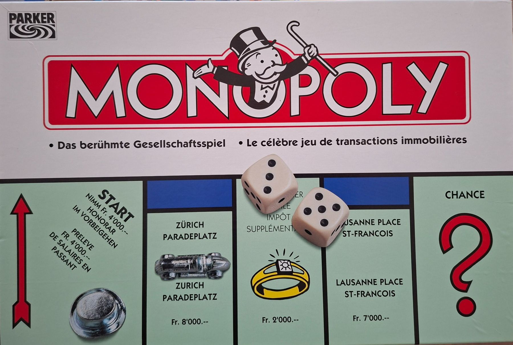 Parker Spiele: Monopoly Schweizer Edition – Gebraucht aus Obfelden von pet_s6bs