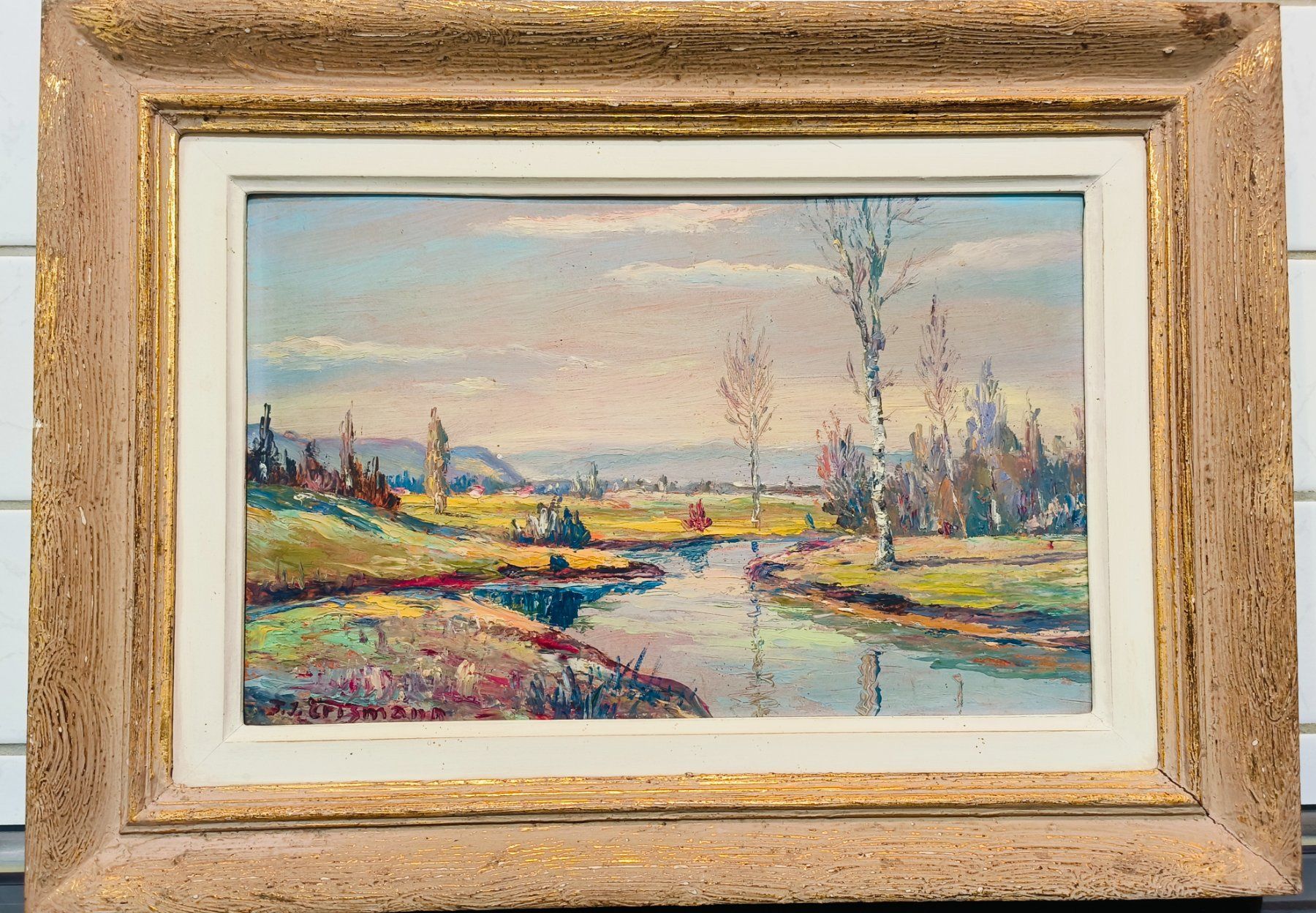 Dipinti: Herbstlandschaft, von J.F.Erismann – Usato da Siselen BE venduto da Kiwi700 2
