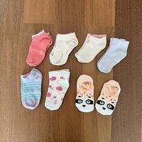 7 Stk, Mädchen Socken Gr. 19 - 22 bzw 86 / 92