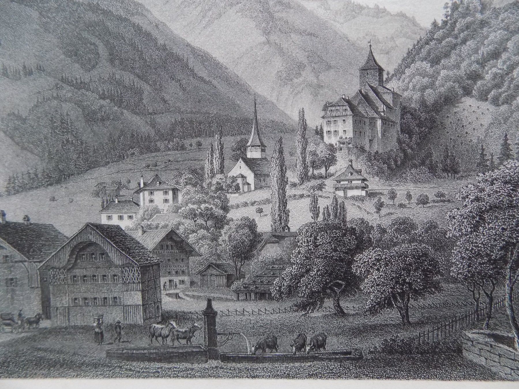 Incisioni: Das alte Schloss Wimmis – Usato da Risch venduto da Antikfee 5