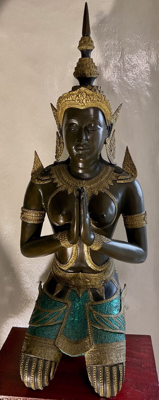Skulpturen & Statuen: Tempeltänzerin aus Bronze, 115cm  hoch – Gebraucht aus Gunzgen von GerhardAerni