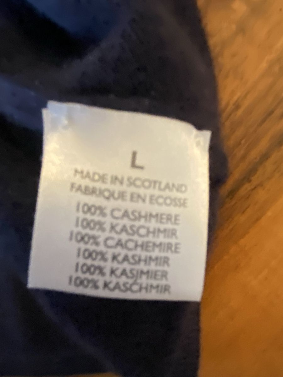 Maglioni & Felpe: Johnstons Kaschmir Pullover, Grösse L, Dunkelblau, Top! – Usato da Bern venduto da paultschur11 2