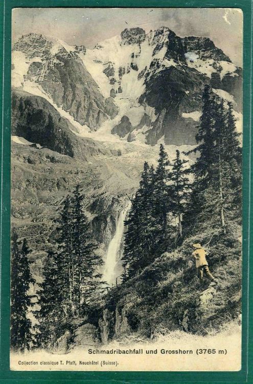 Schmadribachfall und Grosshorn, um 1914 Kaufen auf Ricardo