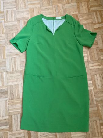 St. EMILE Peter Hahn Kleid gruen 44 Triacetat gefüttert NEU