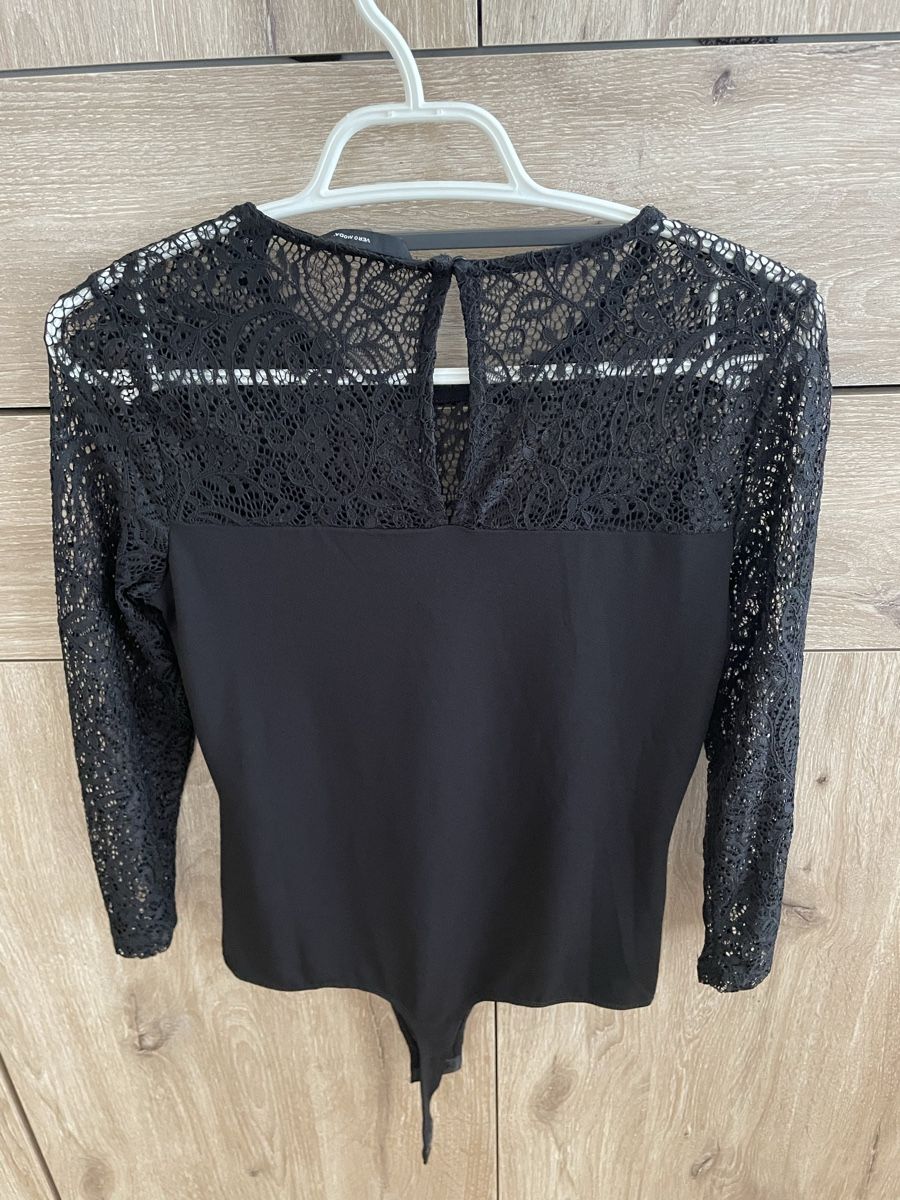 Vero Moda Top: Schwarzer Body mit Spitze von Vero Moda, Grösse S – Usato da Oberwil BL venduto da Petermib 3