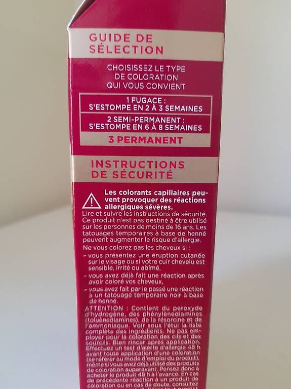 Färbemittel: Coloration permanente blond clair à vendre – Gebraucht aus Carouge GE von cor_6dh7 3