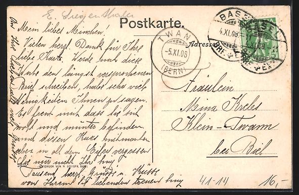 Cartes postales: Basel, Der Rheindampfer Chr. Musmacher i – D'occasion à Berlin par bartko-reher 1