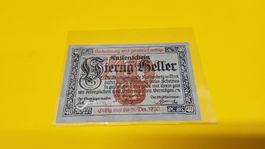 Historische Rarität: 40 Heller Notgeld Rattenberg 1920