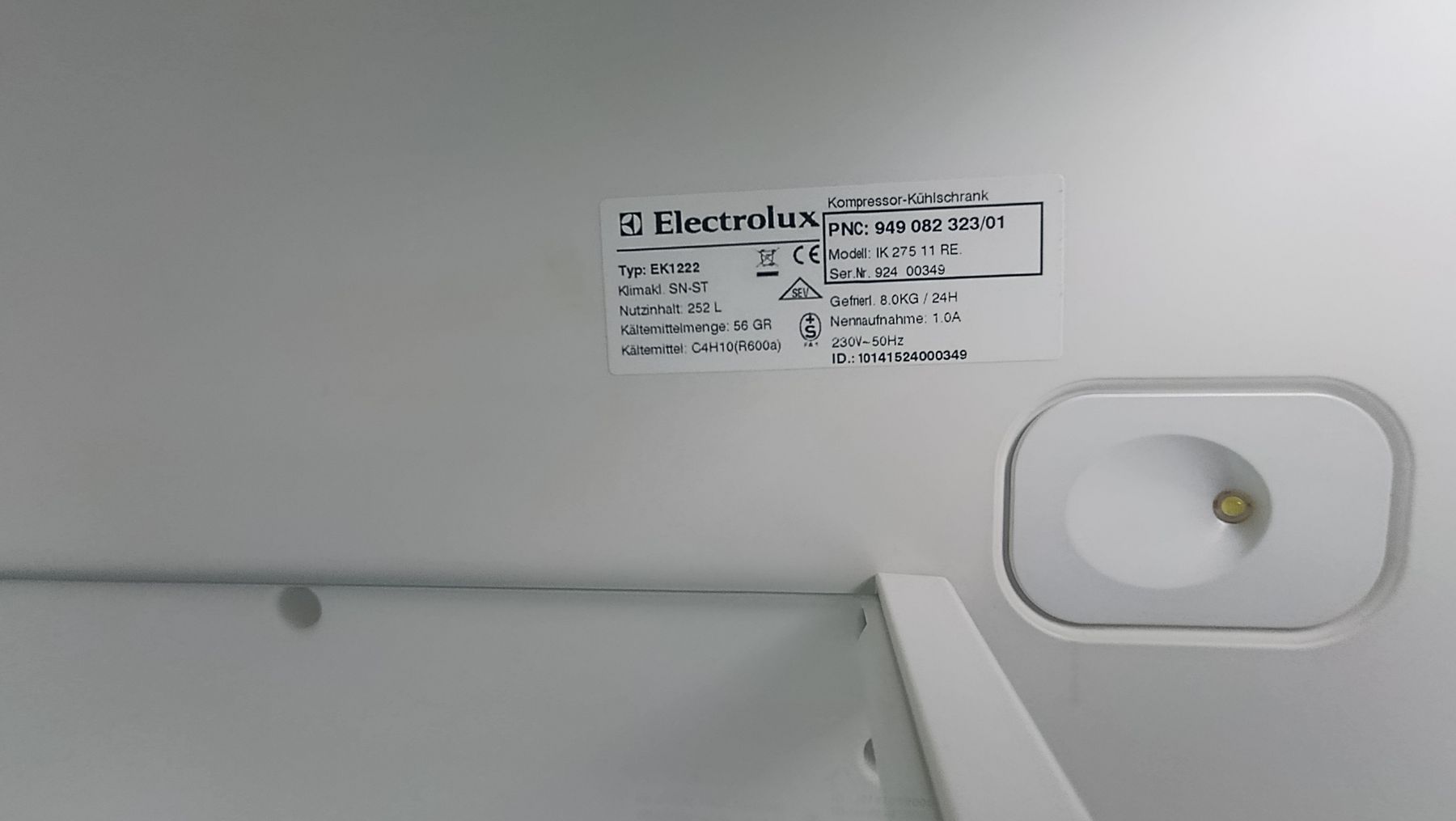 Electrolux Frigoriferi: Kühlschrank Electrolux IK275RE – Usato da Ottikon venduto da SutterR 2