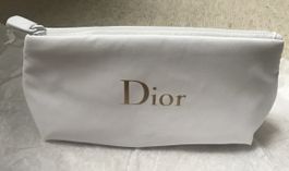 Brand new snow-white Dior bag with gold embossed logo