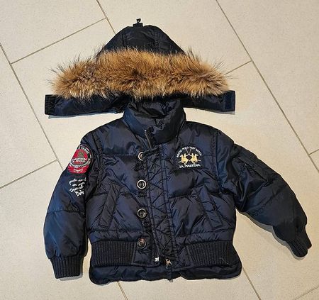 LaMartina activ Polo Daunenjacke schwarz, Grösse 4