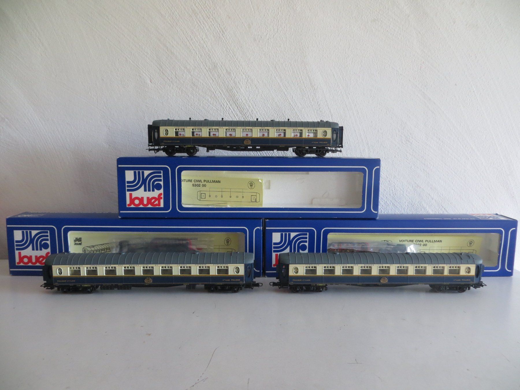 Jouef Modelleisenbahnen: Jouef H0: Set mit 3 CIWL-Pullman-Wagen, GS, mit OVP – Gebraucht aus St.Gallen von gnumolo 1
