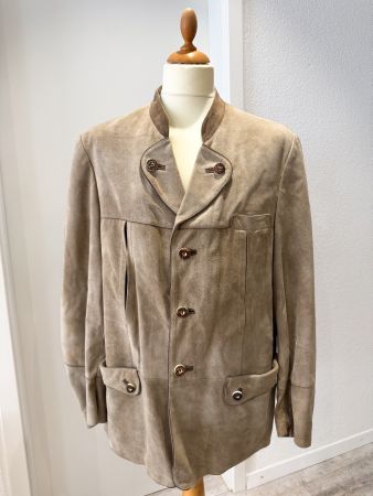 Hochwertige Trachten Lederjacke von Meindl – Grösse L