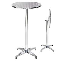 %Neuer Stehtisch aus Aluminium, höhenverstellbar