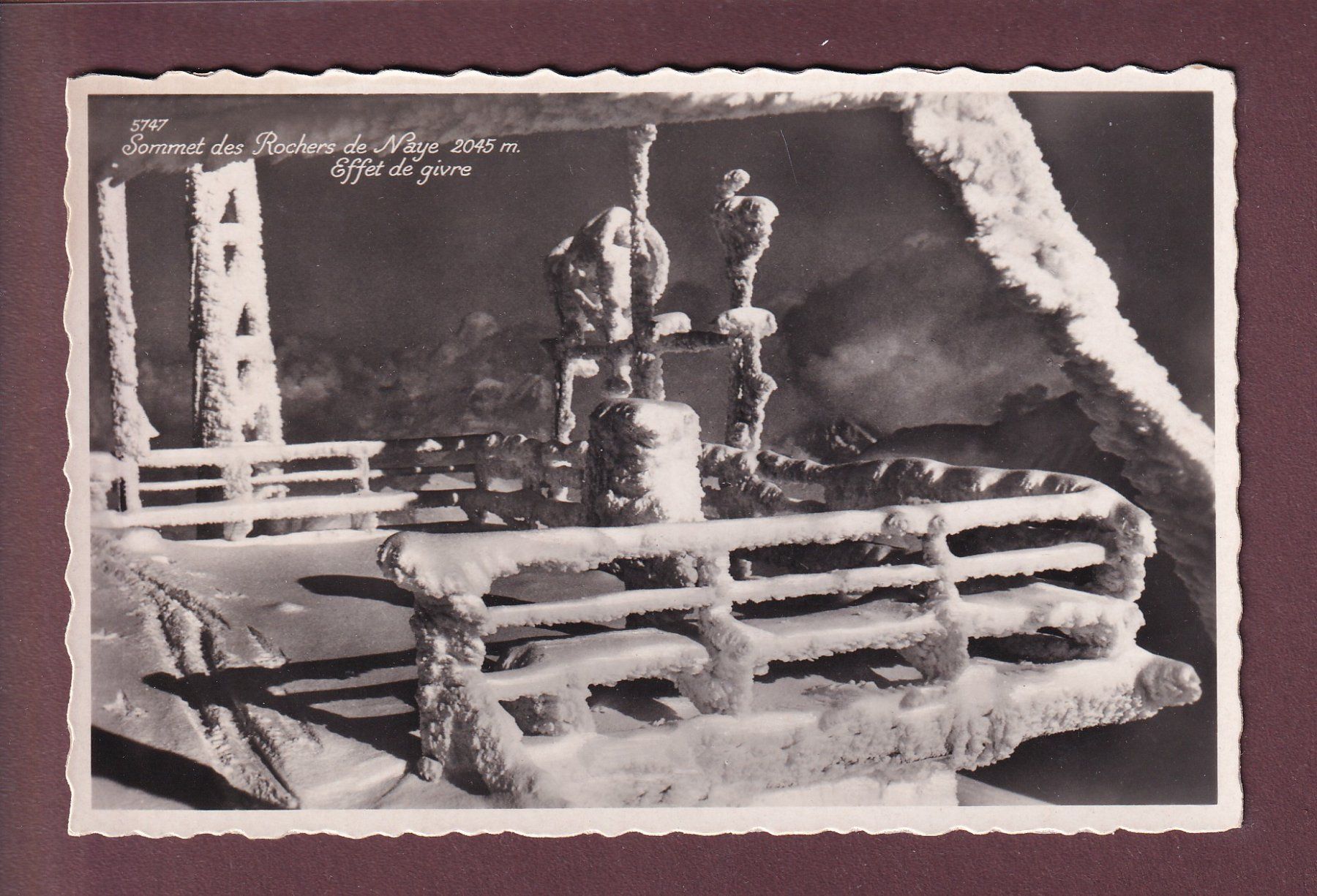 Cartoline postali: Sommet des ROCHERS DE NAYE – Usato da Pully venduto da nicecards