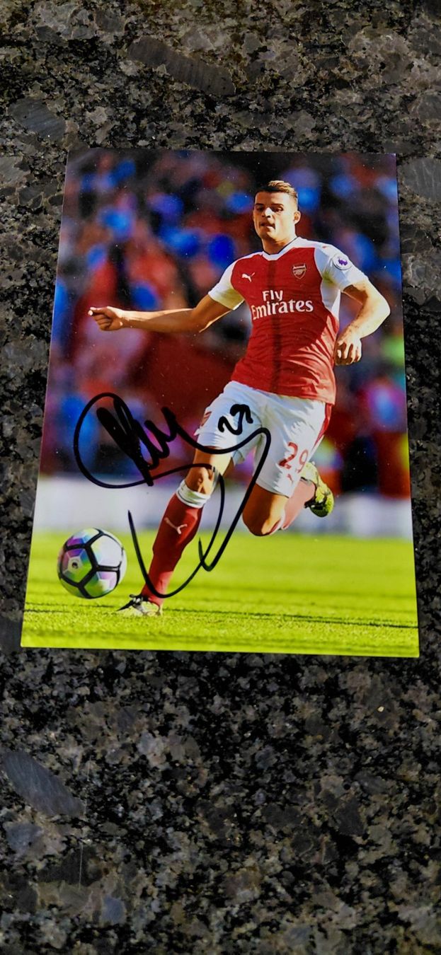 Autogramme: Autogramm Granit Xhaka – Gebraucht aus Schmerikon von Olympia04