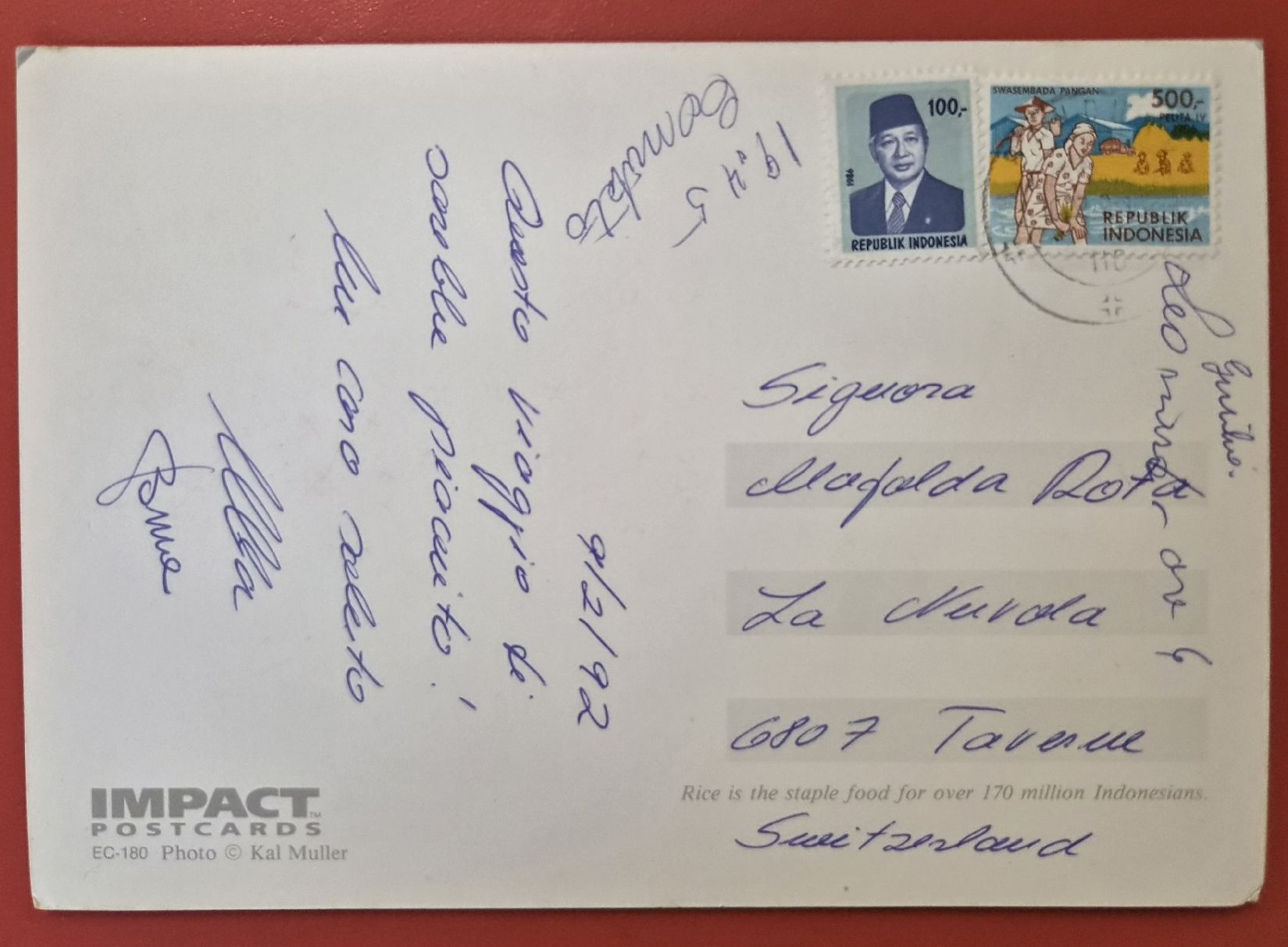 Cartoline postali: Lombok Indonesien 1992 – Usato da Melchnau venduto da Arthurius 1