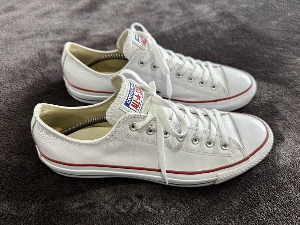 Weiße Converse Turnschuhe aus Leder | Kaufen auf Ricardo