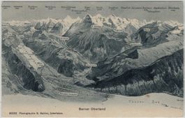 Berner Oberland Panorama Bahn - und Schiff -Kurse 1909 BE 30