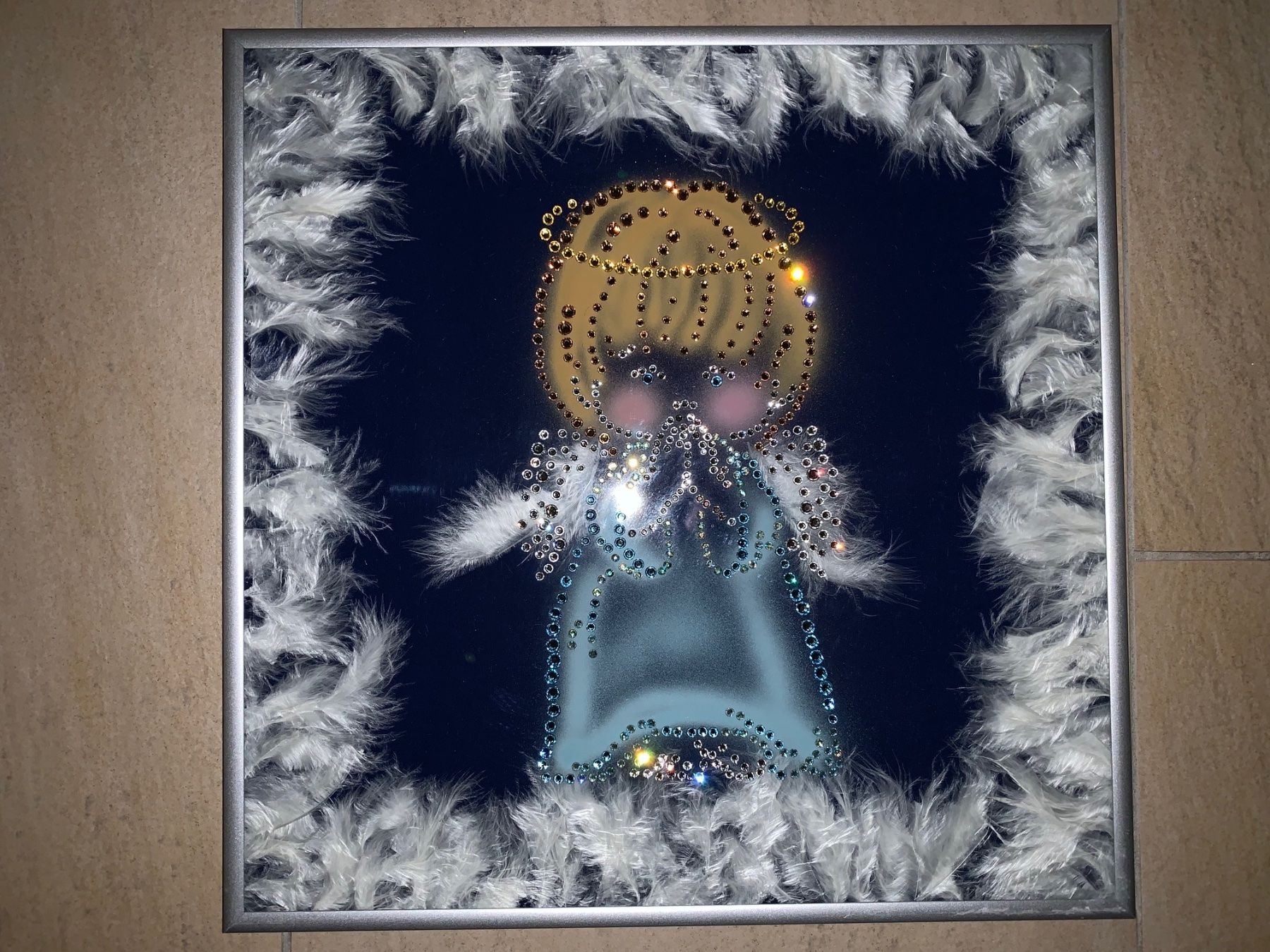Swarovski Tutte le decorazioni: Tableau avec cristaux de Swarovski "Ange" – Nuovo (secondo la descrizione) da St-Gingolph venduto da GoldenKeys