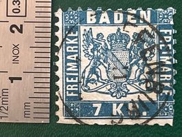 Baden - Briefmarke - 7 Kreuzer (1868)