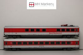 Fleischmann 5103+5106 IC-Personen und Speisewagen DB DC OVP