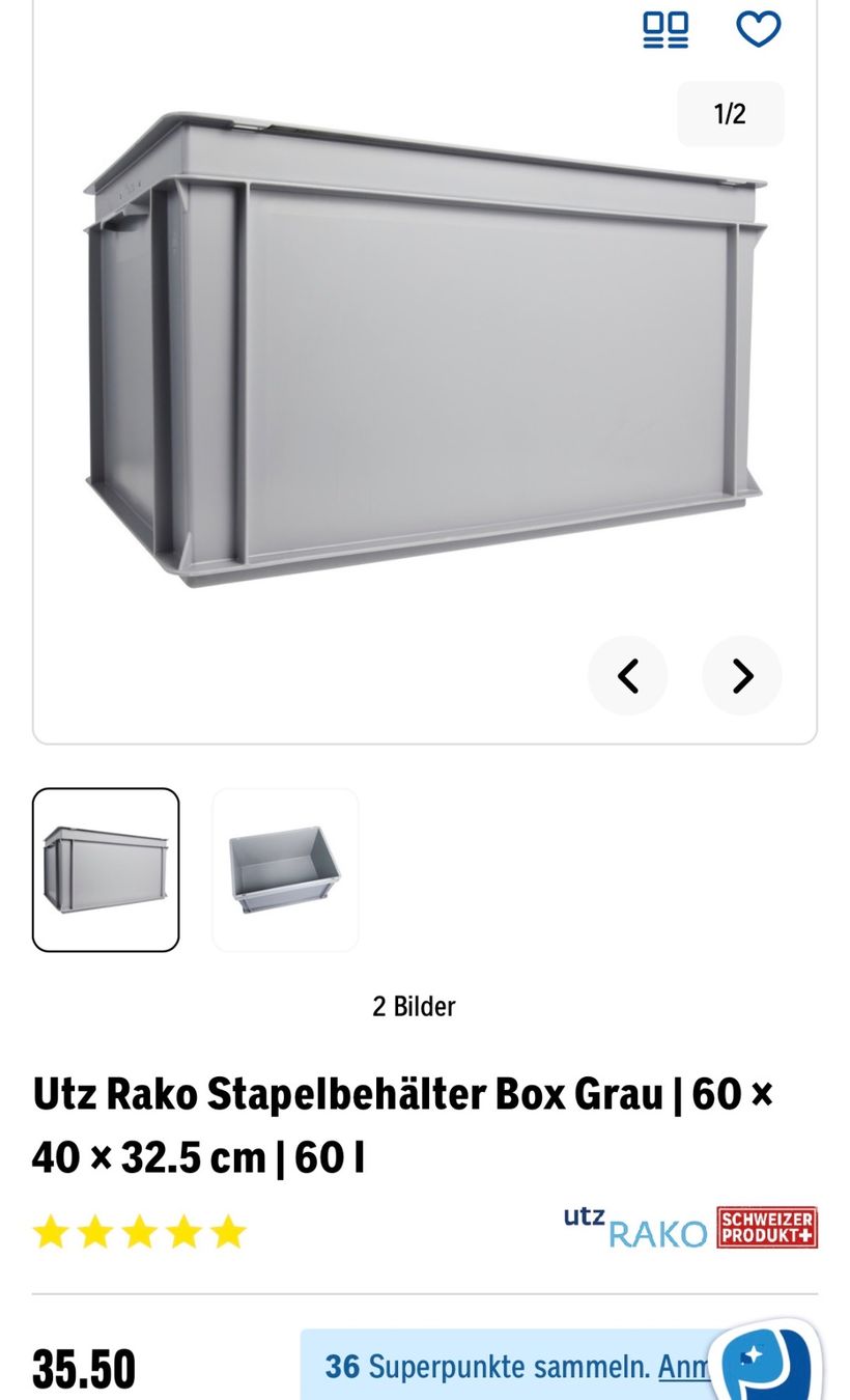 Contenitori & Simili: Lagerboxen / Stapelbehälter Box NEU – Nuovo (secondo la descrizione) da Eich venduto da stego18 3