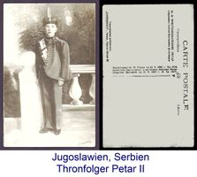 Jugoslawien, Serbien Thronfolger Petar II, um 1930