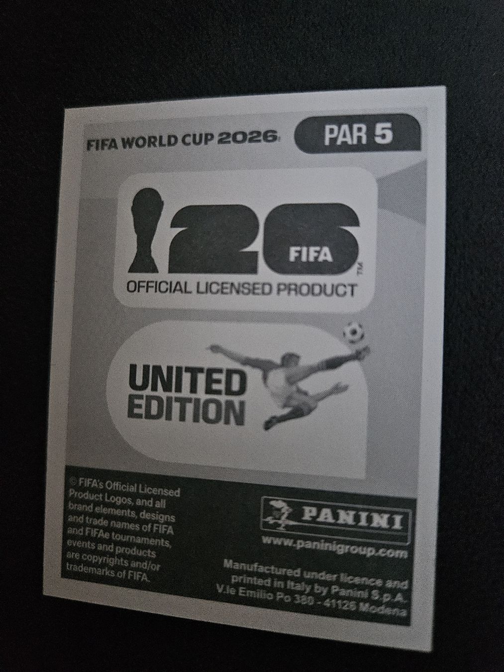 Panini Carte collezionabili: PAR5 – Nuovo (secondo la descrizione) da Würenlingen venduto da Dinli 1