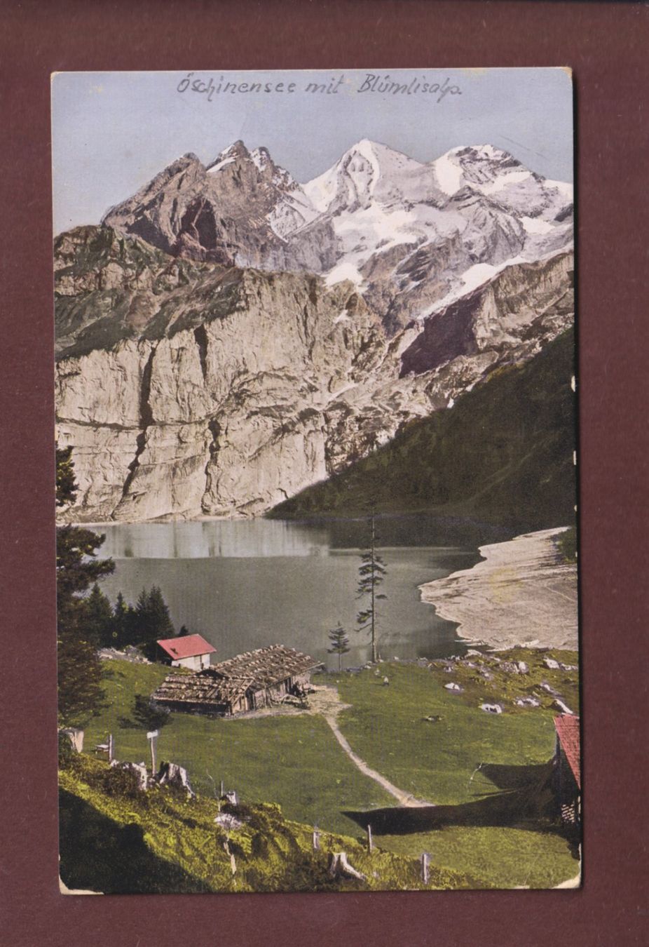 Ansichtskarten: OESCHINENSEE - Blümlisalp – Gebraucht aus Pully von nicecards-shop