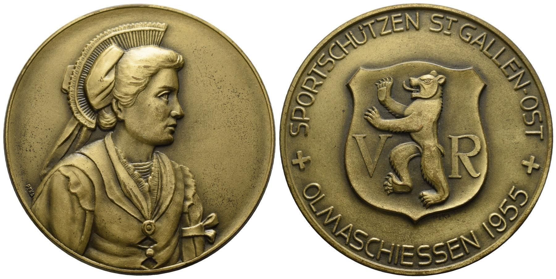 Tutti i francobolli: St. Gallen 1955 , R:1227  /1008 – Usato da Trimbach venduto da Solothurn1