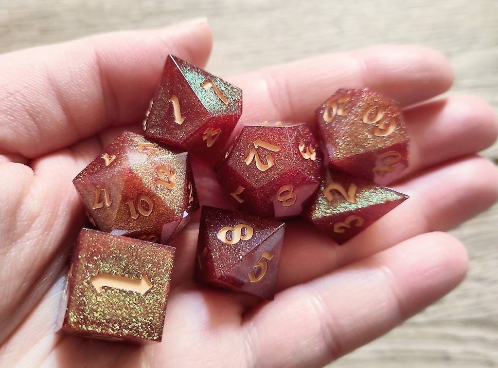 Giochi: Lot de dés JDR artisanaux neuf – Nuovo e nell'imballaggio originale da Yvonand venduto da rox_8y69 1