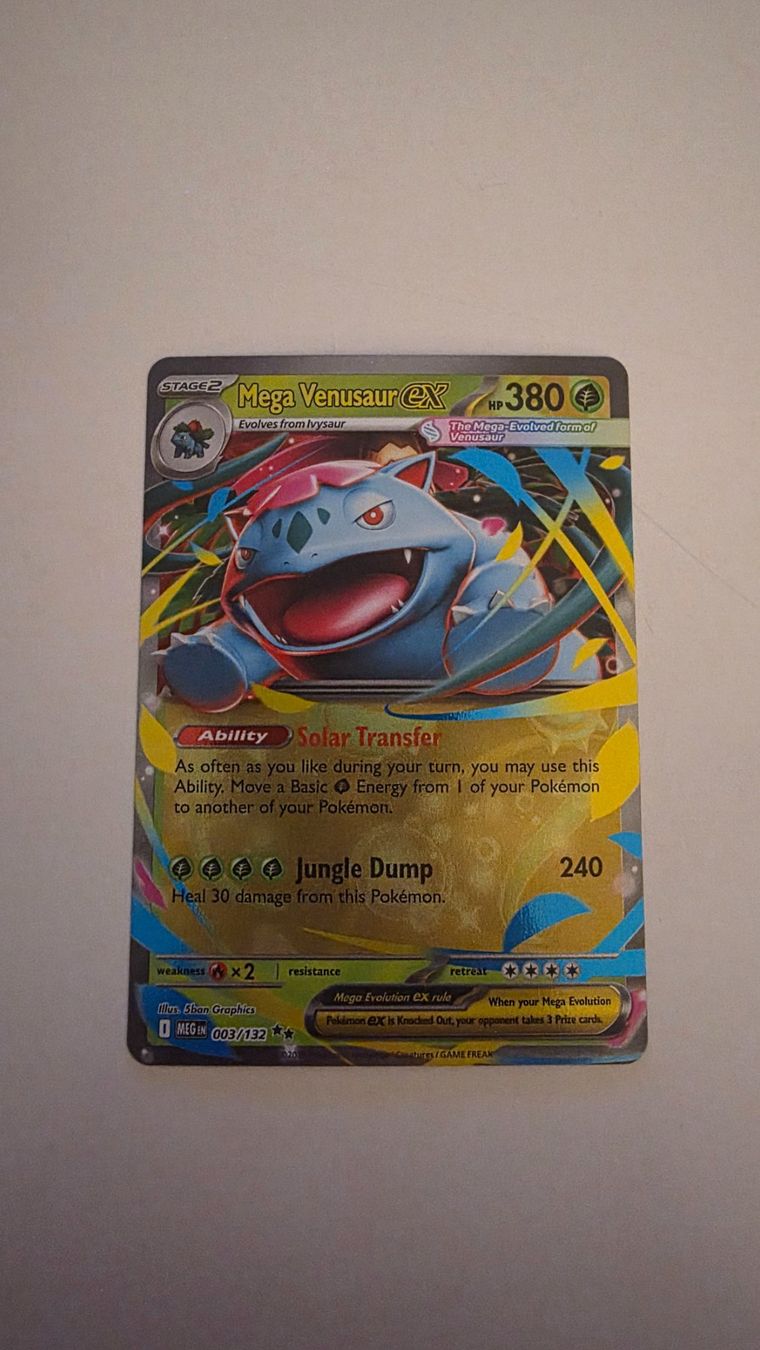 Mega Venusaur EX 003/132 EN NM/Mint Mega Evolution (Neu (gemäss