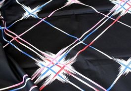 Stoff schwarz mit weiss