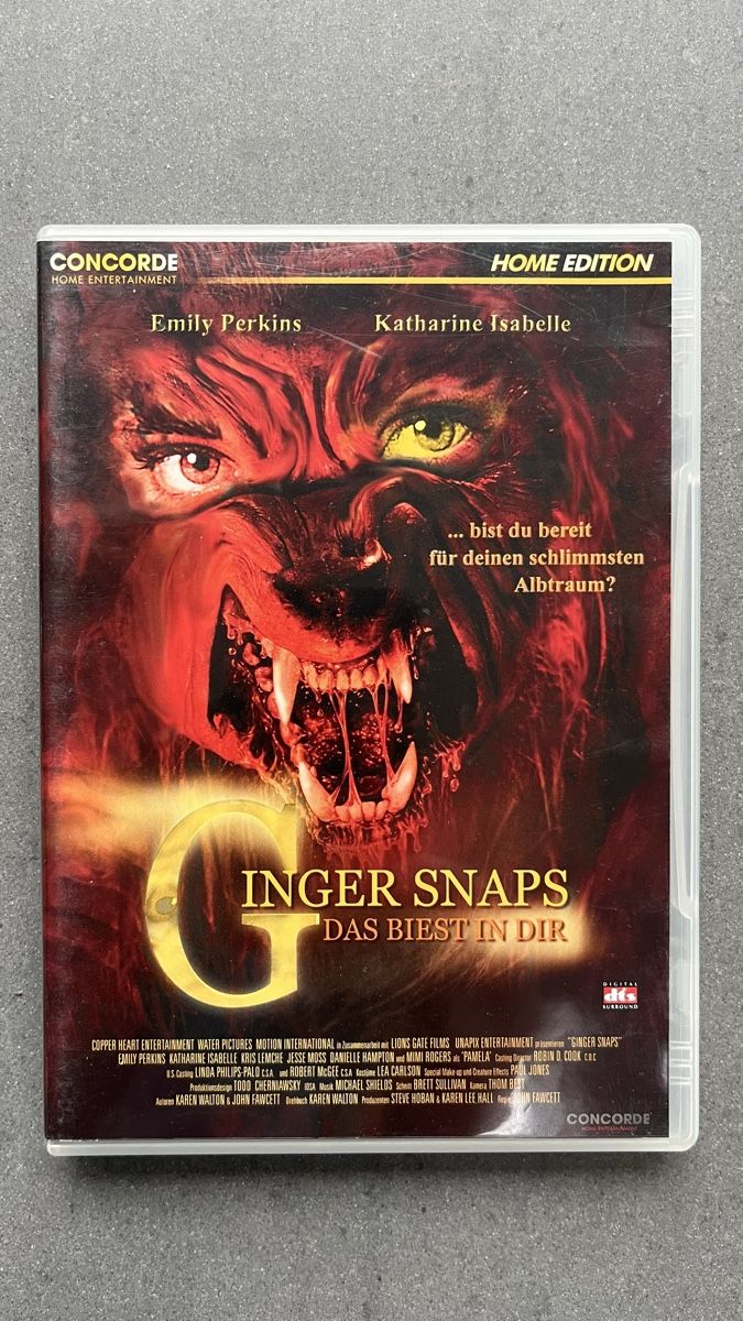 Tutti i DVDs: GINGET SNAPS / Das Biest in Dir – Usato da Wabern venduto da Lexis