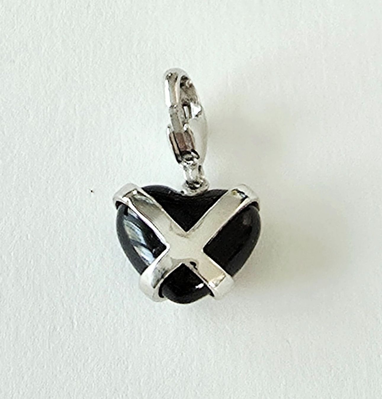 Ciondoli: Charm "Onyx Herz" Silber 925 - Neu – Nuovo e nell'imballaggio originale da Uetikon am See venduto da Coralreef 2