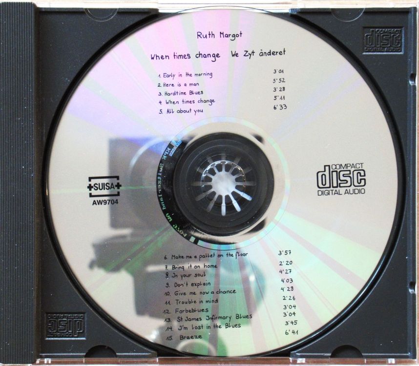 original CD RUTH MARGOT — WHEN TIMES CHANGE / WE ZYT ÄNDERET (Gebraucht ...