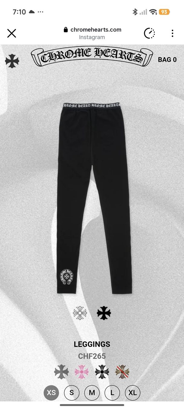 Chrome Hearts Leggings: CHROME HEARTS Leggins – Usato da Erlenbach ZH venduto da nlh 4