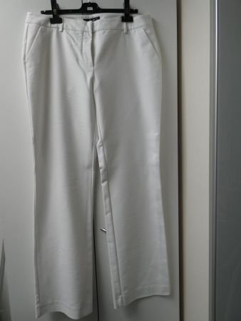 Elegante Marlene-Hose von Hallhuber, Gr. 42, offwhite
