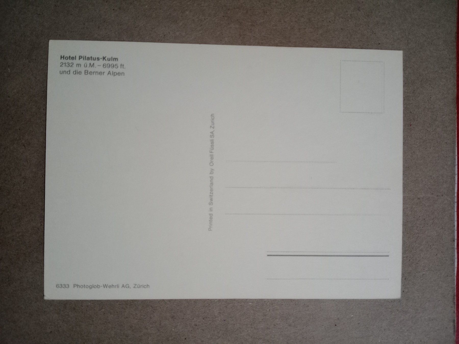 Cartoline postali: AK Terrasse Pilatus Kulm – Usato da Küttigen venduto da Melisch1000 1