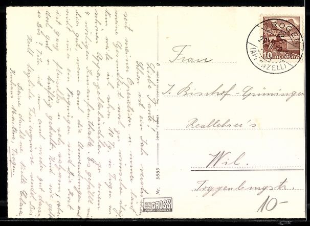 Cartoline postali: AK Trogen /App., Blick zum Säntis – Usato da Berlin venduto da bartko-reher 1