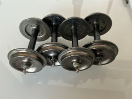 Bachmann Radsaetze 4 Stück Metall gebraucht für LGB