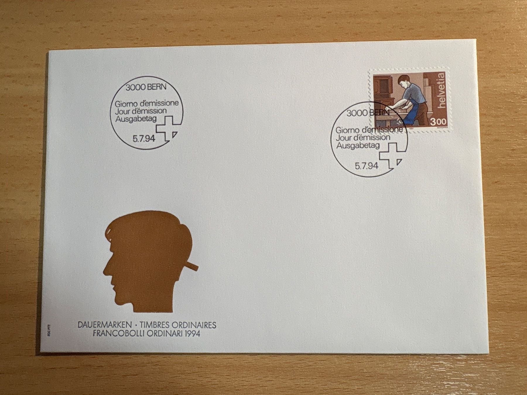 Tutti i francobolli: Schweiz Briefmarken Ersttagsbrief Dauermarken 1994 – Usato da Ibach venduto da lisch3
