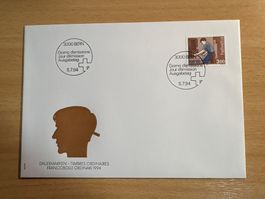 Schweiz Briefmarken Ersttagsbrief Dauermarken 1994