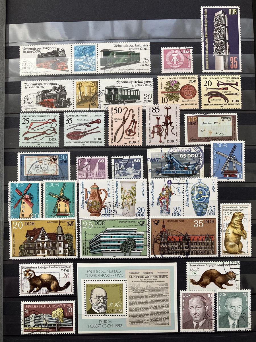 Alle Briefmarken: Deutschland DDR gest./postfr. 6s 1980-83 – Gebraucht aus Cham von Diablo1232 3