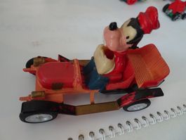 Goofy im Rennauto, Vintage Spielzeugauto, Rarität! Disney