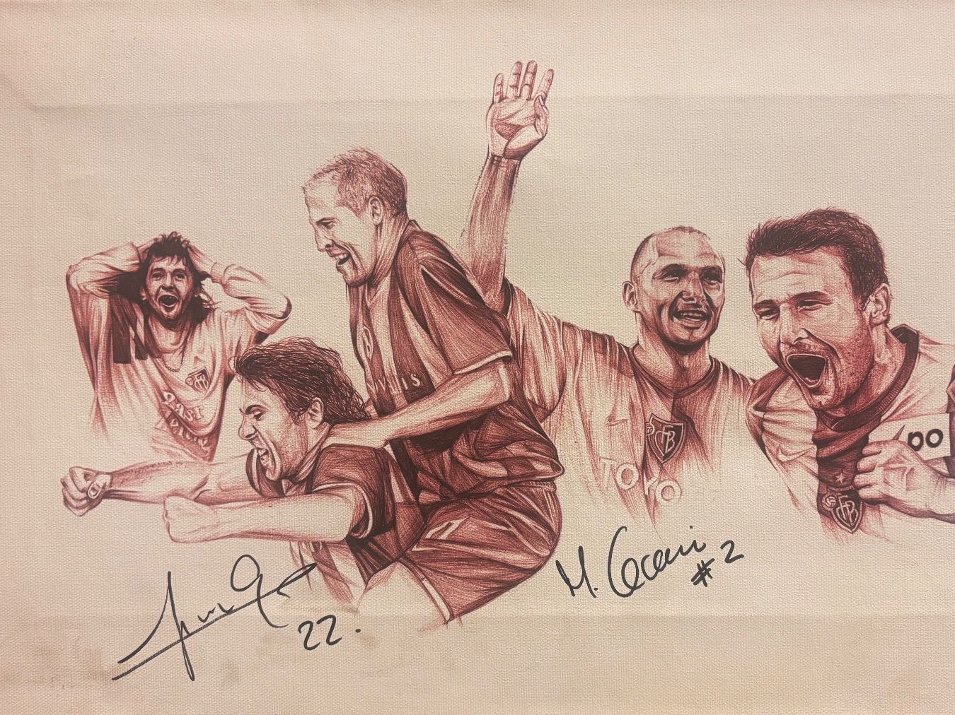 Poster & Bilder: FCB Bild mit Original Unterschriften. – Gebraucht aus Münchenstein von tsp01 1